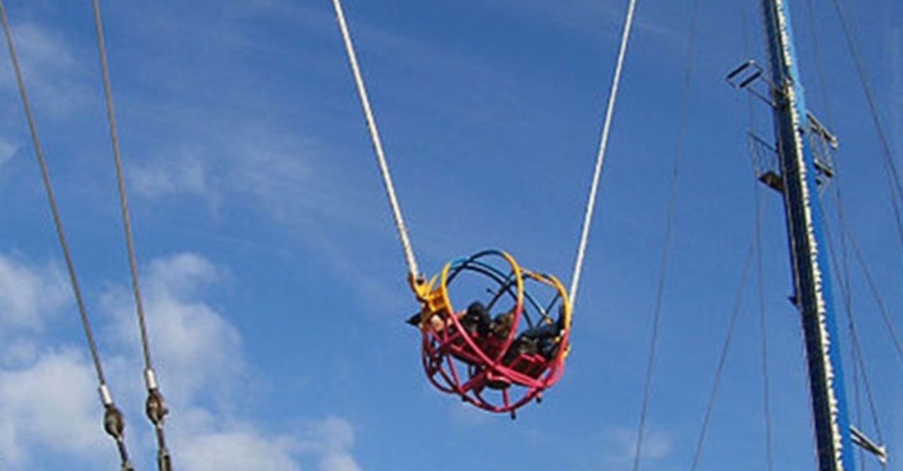 Horrifying moment a girl's rollercoaster harness breaks mid-ride